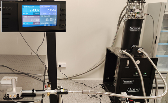 匹配紧凑型超导磁体的干式显微低温系统安装成功