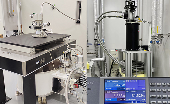 低振动干式顶部装卸型低温系统安装成功