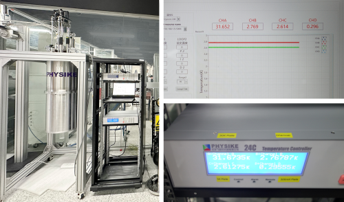 干式He-3超低温制冷机系统安装成功